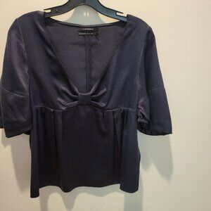 Women's Club Monaco Navy Silk Blouse (M)